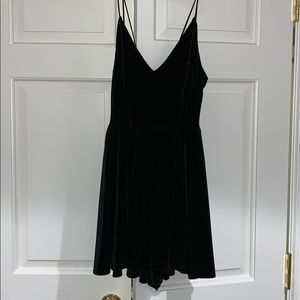Velvet romper from urban outfitters